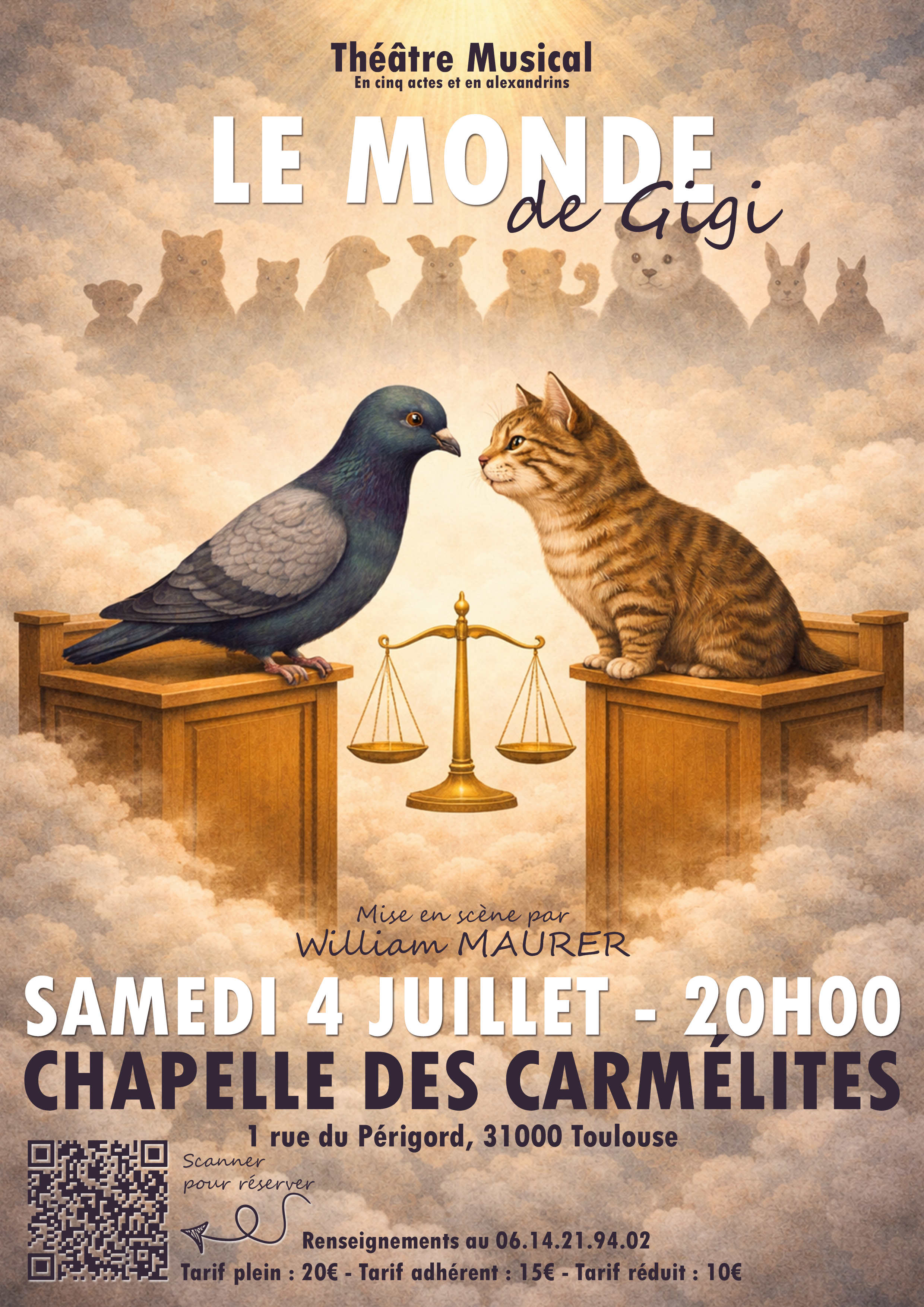 Toulouse : la pièce Le Monde de Gigi à la Chapelle des Carmélites le 4 juillet